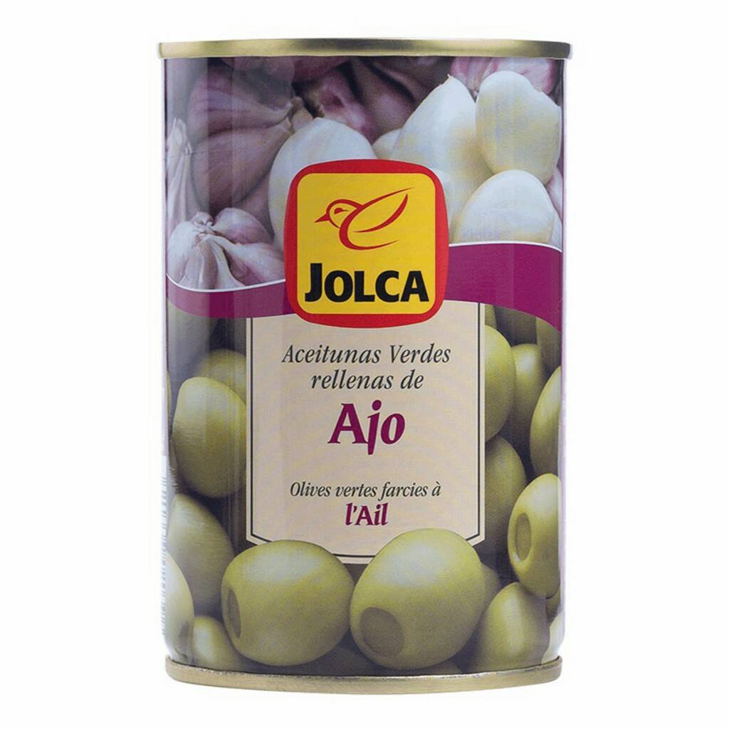 

Оливки Jolca зеленые фаршированные чесноком 300 г