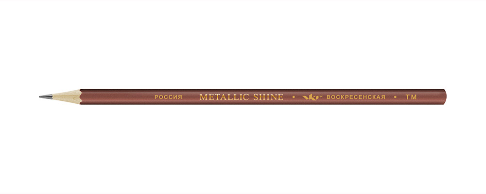 

Карандаш 72 шт набор, графитный (простой) ВКФ Metallic shine заточенный ТМ (HB) коричневый, MS01