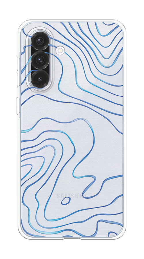

Чехол на Samsung Galaxy A36 5G "Blue lines", Прозрачный;синий, 2110650-1