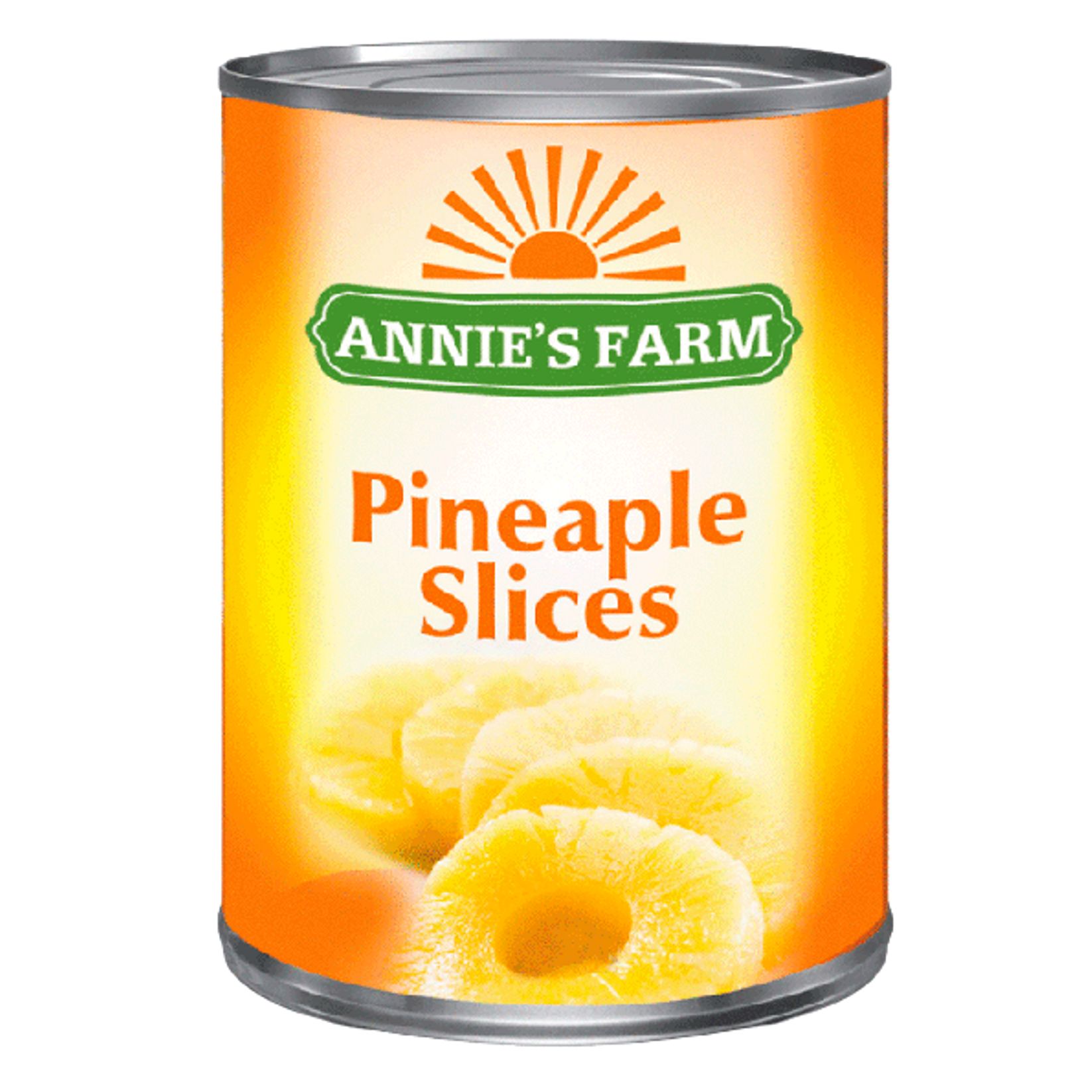 

Ананасы Annie's Farm кольца в легком сиропе 565 г