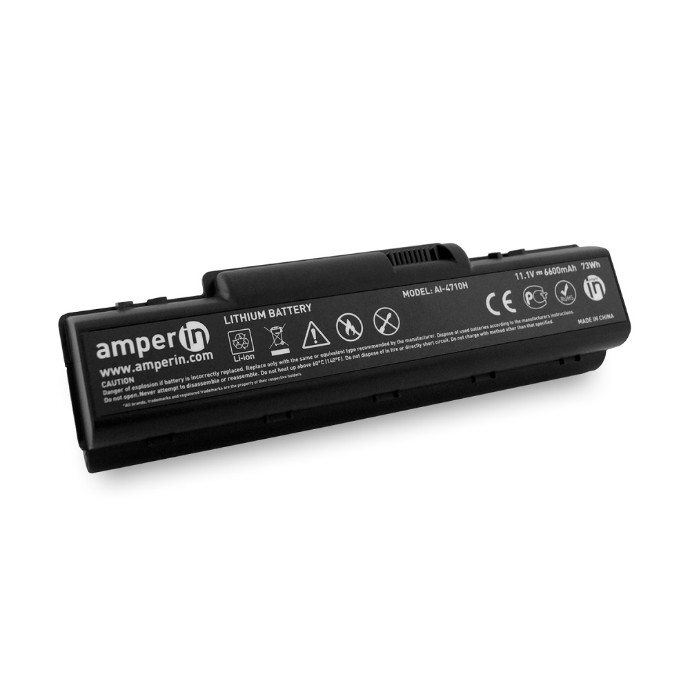 Аккумуляторная батарея Amperin для ноутбука Acer Aspire 2930 11.1V 6600mAh (73Wh) AI-4710H