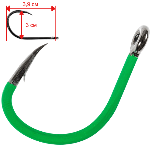 Крючки Madcat A-static Jig Hook №10/0 (4шт.)