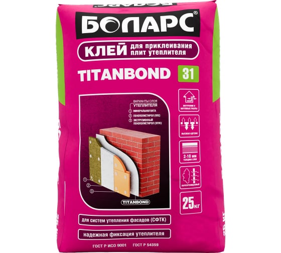 Клей Боларс Titanbond 25 кг