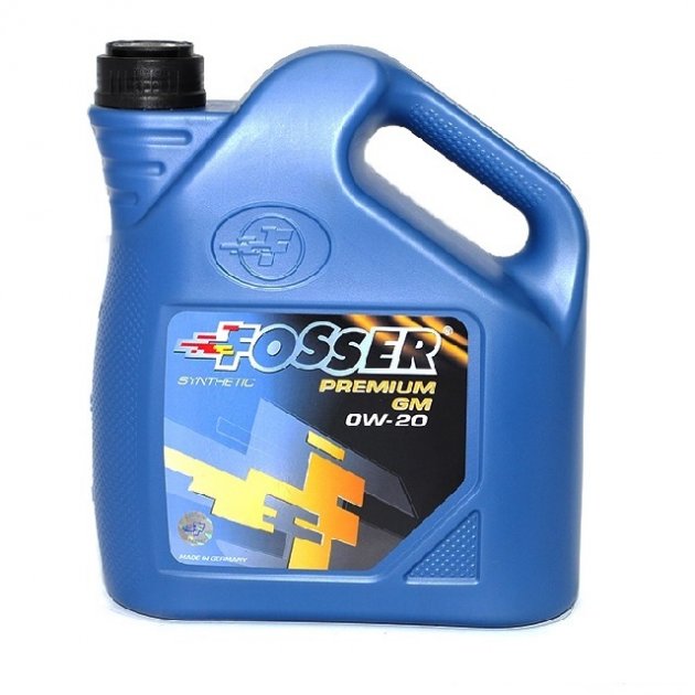 Моторное масло FOSSER синтетическое Premium GM 0W20 4л