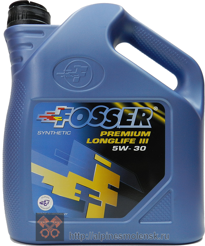 Моторное масло FOSSER синтетическое Premium Longlife III 5W30 4л