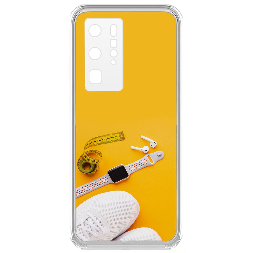

Чехол-накладка Krutoff Clear Case Кроссовки женские Фитнес для Huawei P40 Pro