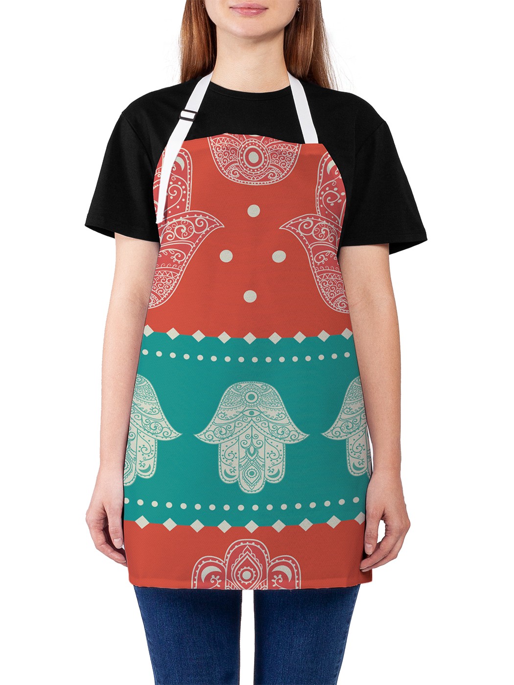 

Фартук женский JoyArty для готовки "Божья рука", универсальный размер