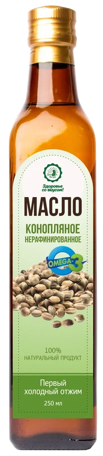 Масло конопляное, 250 мл, Здоровье со вкусом