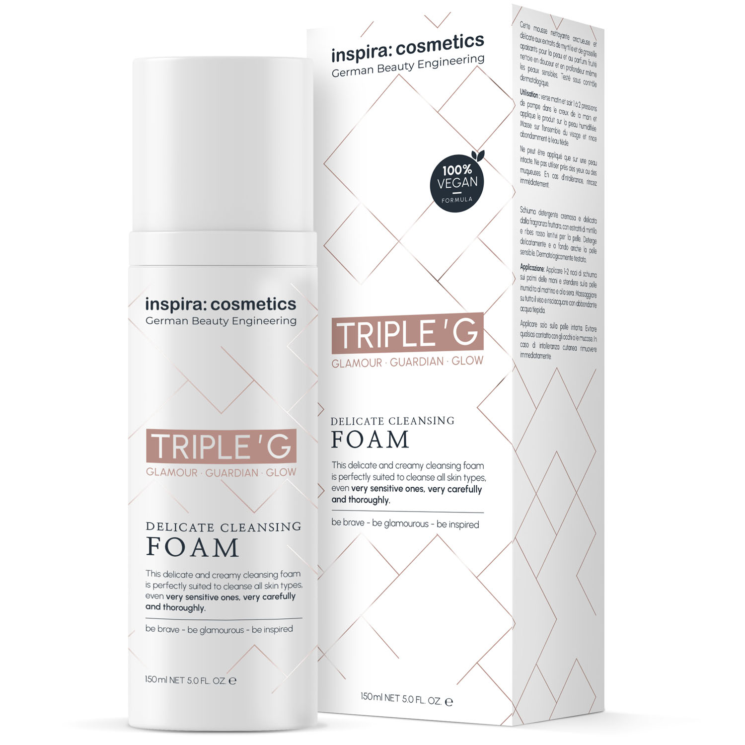 

Пенка для умывания Inspira Cosmetics JI7000 Delicate Cleansing очищающая 150 мл