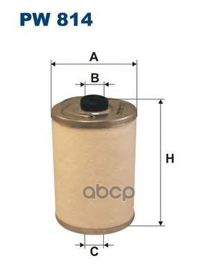 

PW 814_фильтрующий элемент топлива! войлочный, мет.\ Omn MB 405D-1314