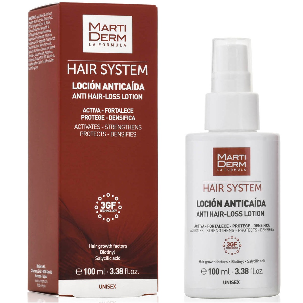 Лосьон для волос MARTIDERM HAIR SYSTEM против выпадения 100 мл