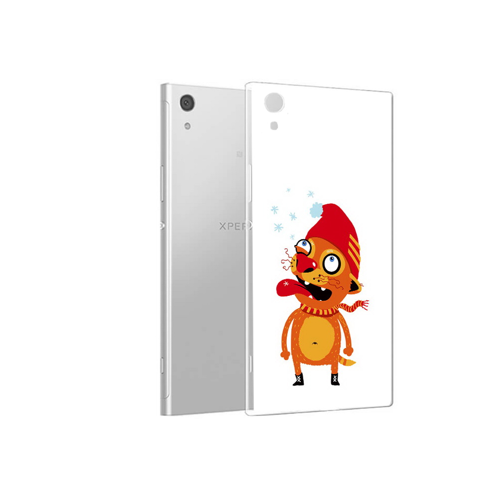 

Чехол MyPads Tocco для Sony Xperia XA1 Зимний кот (PT67093.240.88), Прозрачный, Tocco