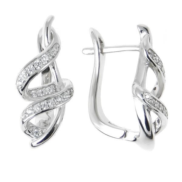 

Серьги из серебра с фианитом Balex Jewellery 2445910032, 2445910032