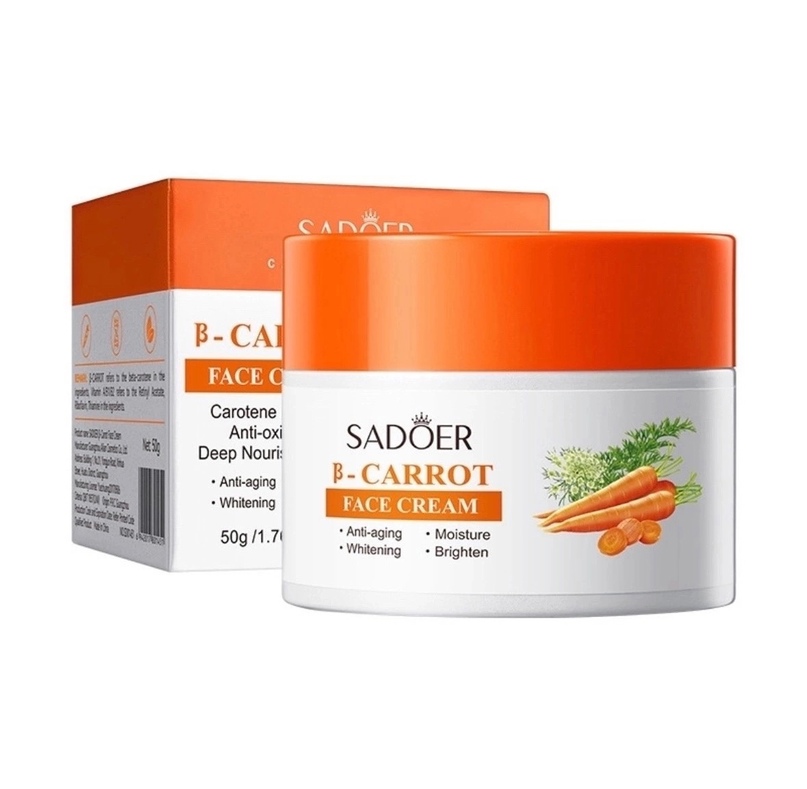 Крем для лица Sadoer укрепляющий с маслом семян моркови 140 г