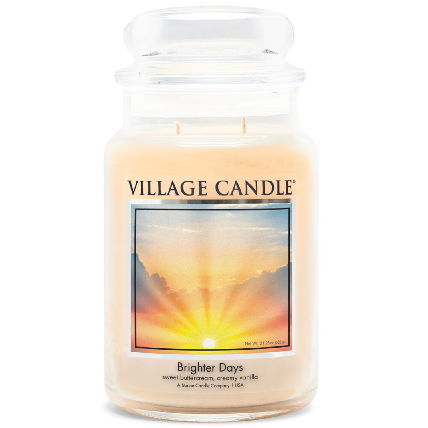 фото Ароматическая свеча village candle "ясный день", большая