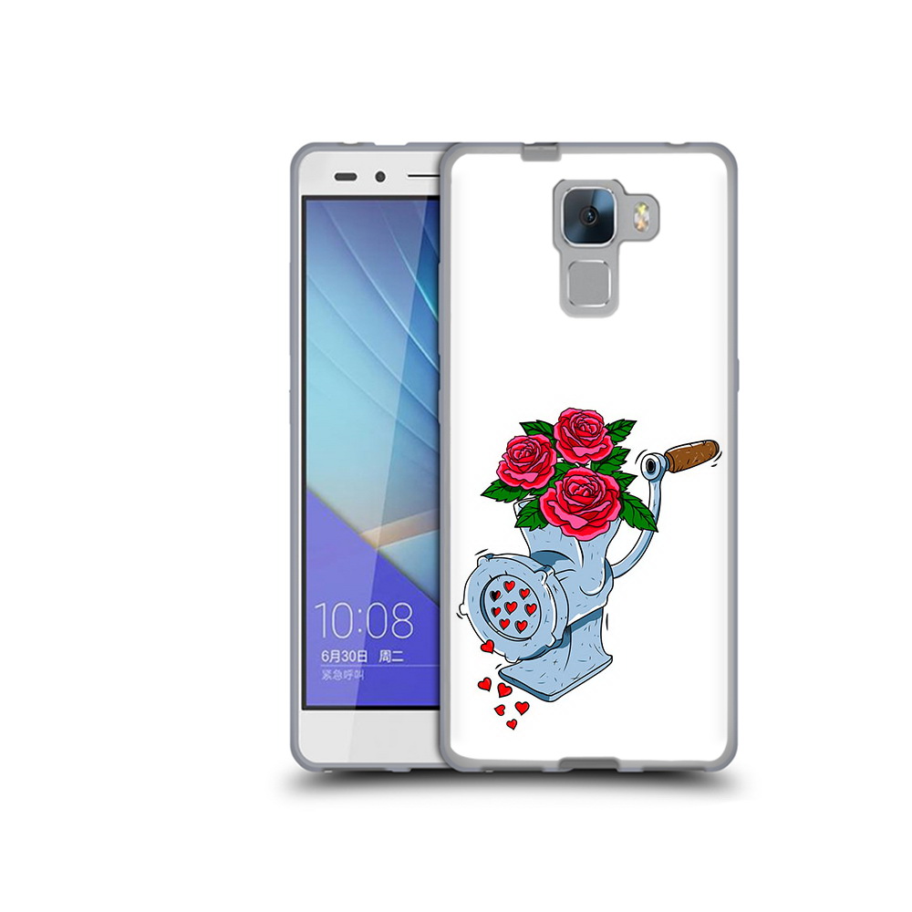 

Чехол MyPads Tocco для Honor 7 Цветочные сердца (PT28758.36.199), Прозрачный, Tocco