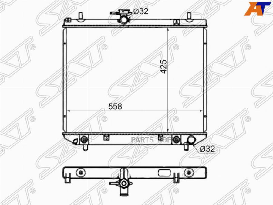 

SAT Радиатор DAIHATSU TERIOS/TERIOS KID 02-10 EF-DET/TOYOTA CAMI 07-/LITE/TOWNACE S402 07-