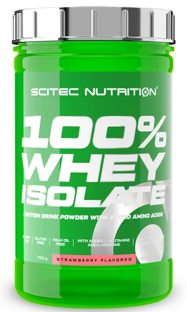 Протеин сывороточный изолят Scitec Nutrition 100% Whey Isolate 700 г Клубника