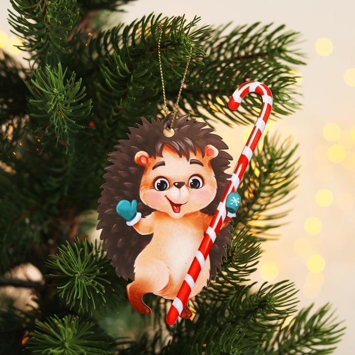 

Елочная игрушка Милый ежик 5195204 1 шт. разноцветный, Милый ёжик