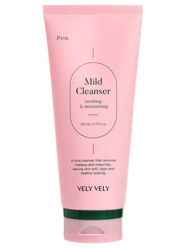 Успокаивающий слабокислотный гель для умывания Vely Vely Pink Mild Cleanser 200 мл