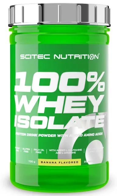 Протеин сывороточный изолят Scitec Nutrition 100 Whey Isolate 700 г Банан 4479₽