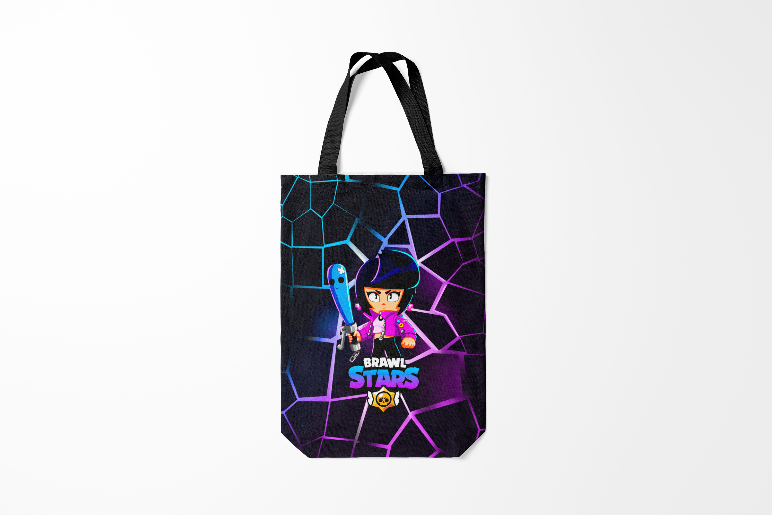 

Сумка шoппер унисекс Burnettie Brawl Stars BEA., черный; желтый, Brawl Stars BEA.