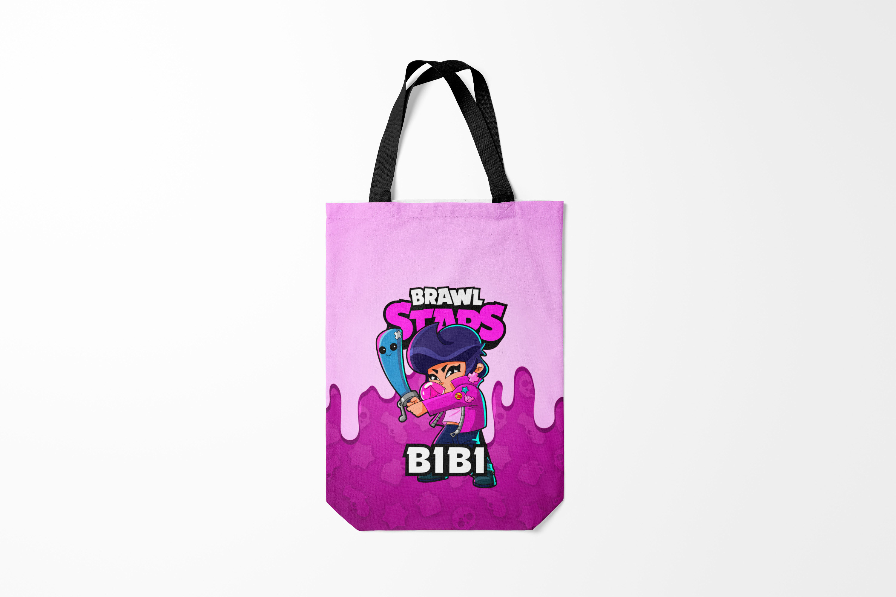 

Сумка шoппер унисекс Burnettie Brawl Stars BEA., черный; желтый, Brawl Stars BEA.