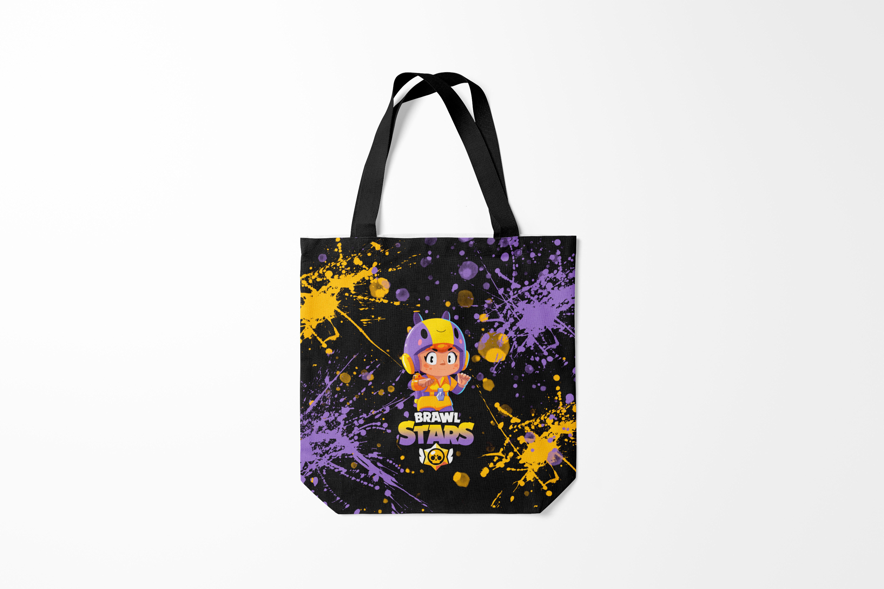 

Сумка шoппер унисекс Burnettie Brawl Stars BEA, черный; зеленый, Brawl Stars BEA