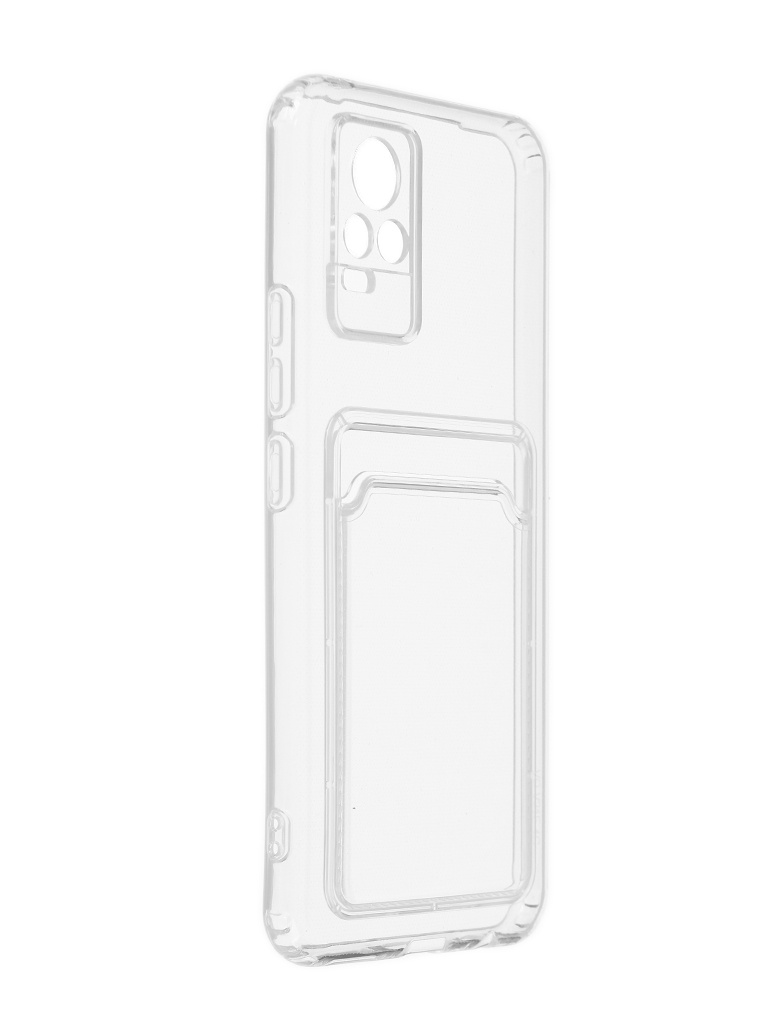 фото Чехол svekla для vivo v21e с картхолдером transparent svcar-viviv21e-wh