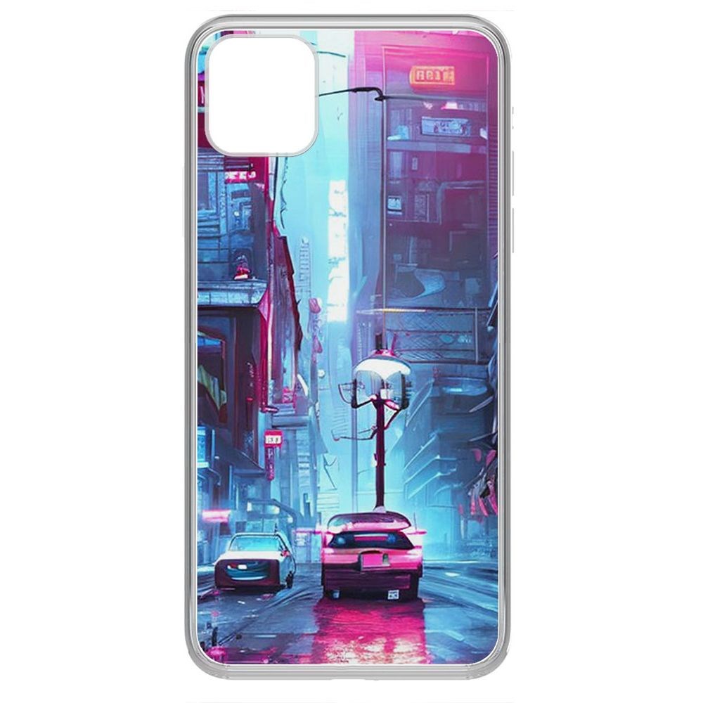 

Чехол-накладка Krutoff Clear Case Киберпанк Улица для iPhone 11 Pro Max, Прозрачный