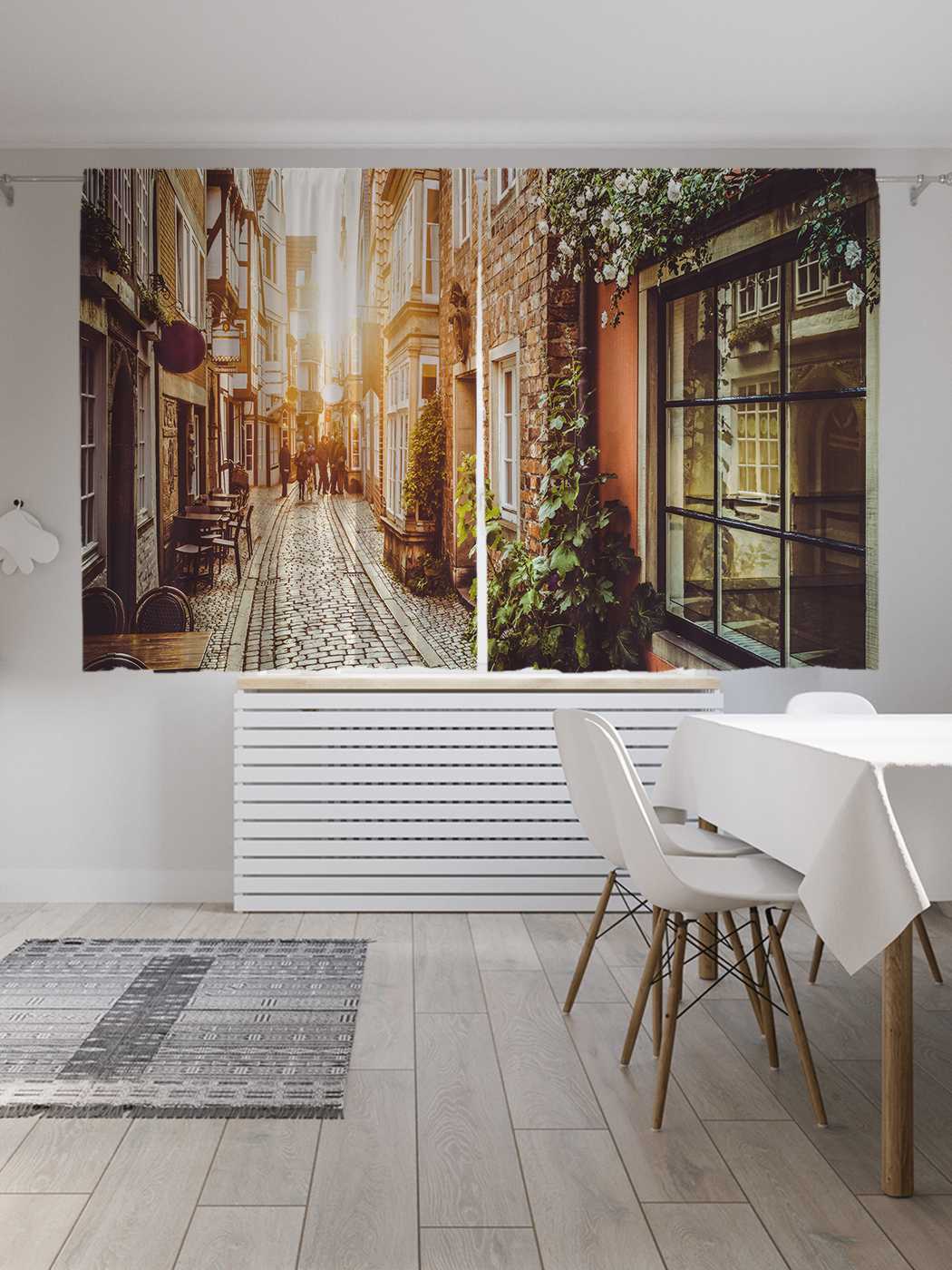 

Шторы JoyArty c фотопечатью "Дом на Европейской улице" из сатена, 290х180 см, Дом на Европейской улице
