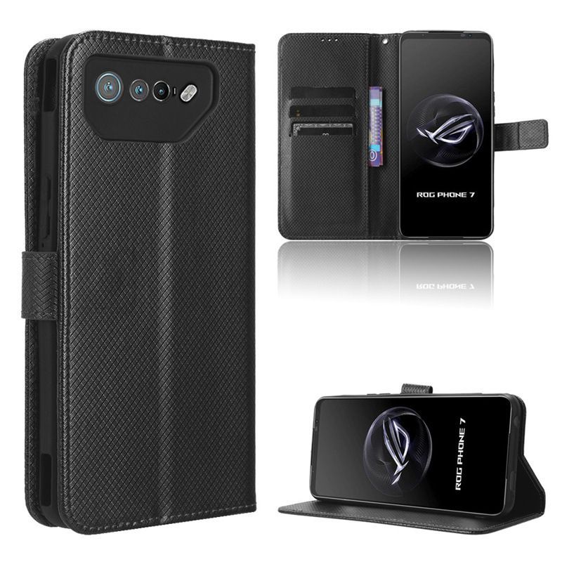 

Защитный чехол MyPads книжка для смартфона ASUS ROG Phone 7, Черный