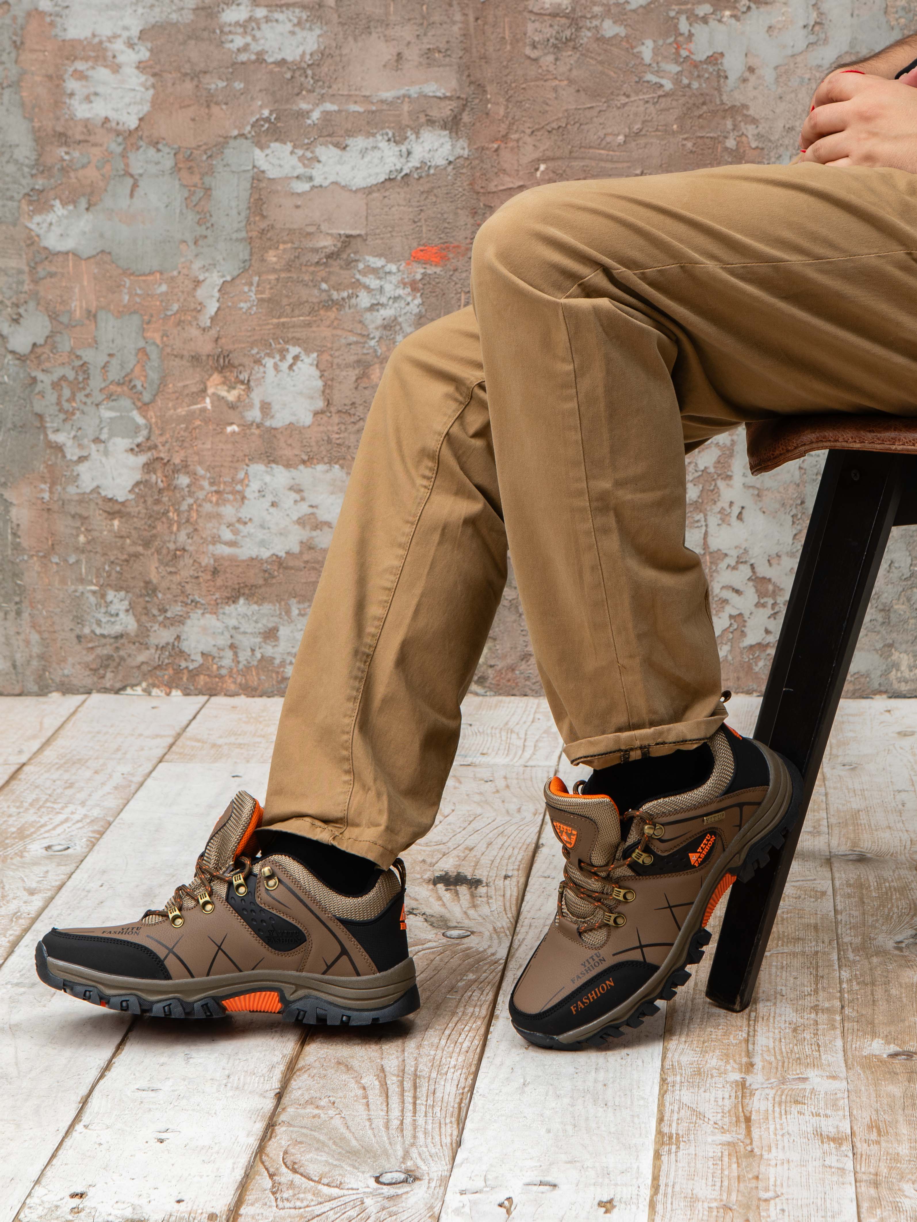 Ботинки для треккинга мужские VIDEYA демисезонные повседневные бежевые 44 размер