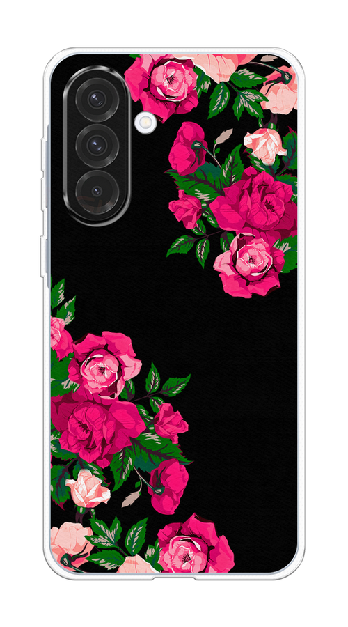 

Чехол на Samsung Galaxy A36 5G "Розы фуксия", Черный;розовый;зеленый, 2110650-1