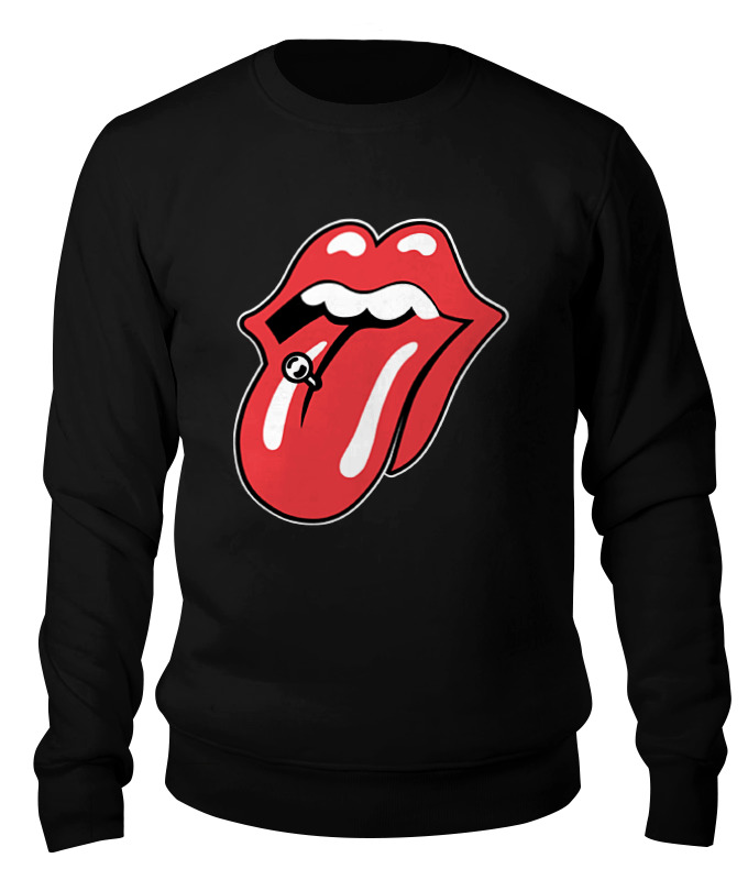 

Свитшот унисекс Printio The rolling stones черный 2XL, The rolling stones