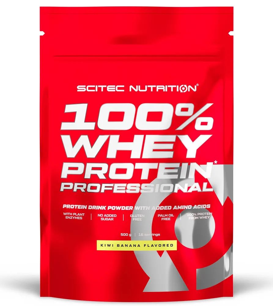 Протеин сывороточный Scitec Nutrition 100% Whey Protein Professional 500 г киви-банан