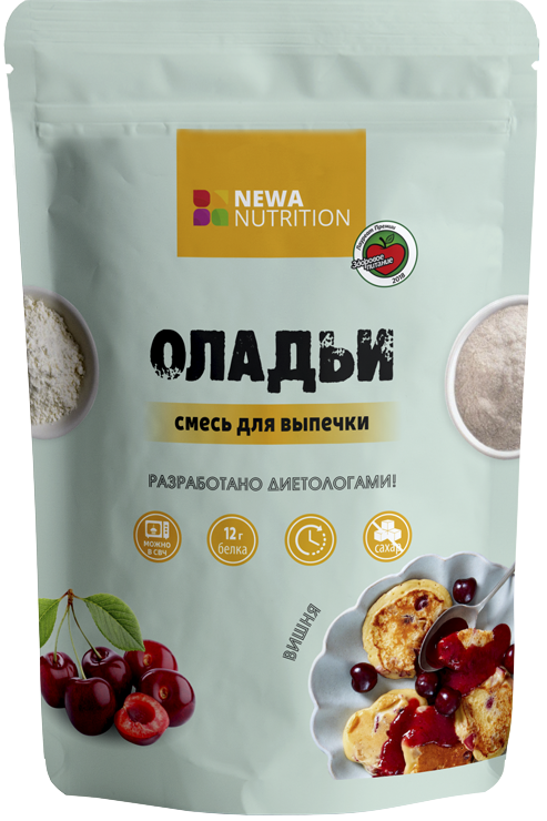 

Сухая смесь для оладий с вишневым вкусом, 200 гр, Newa Nutrition