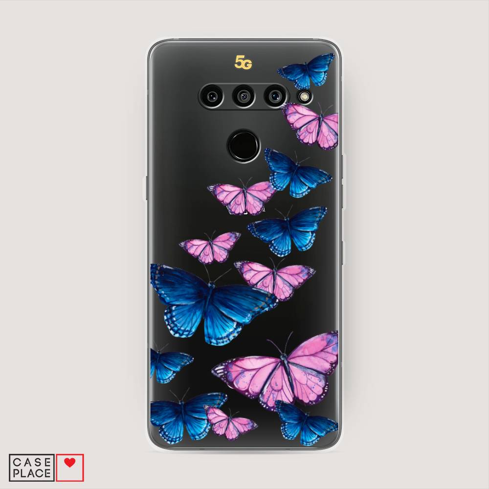 фото Чехол awog "полет бабочек" для lg v50 thinq