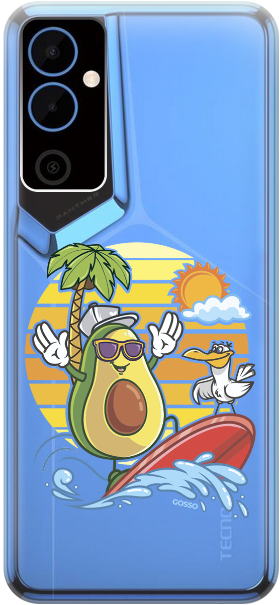 

Силиконовый чехол на Tecno Pova Neo 2 "Avocado Surfer", Прозрачный;желтый;зеленый;фиолетовый, 20001476