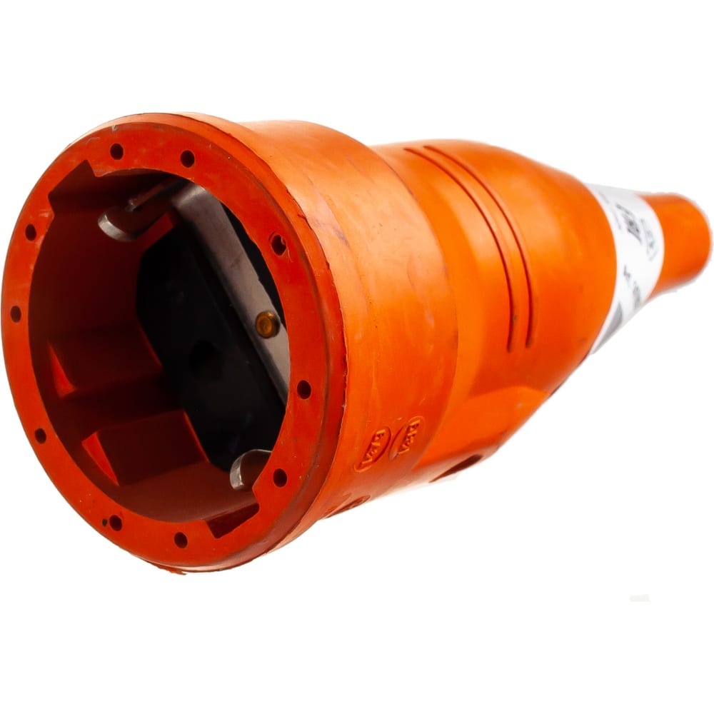 фото Abl розетка кабельная резиновая с мультизаземлением, ip44 16a 2p+e 250v, оранжевый 1479070