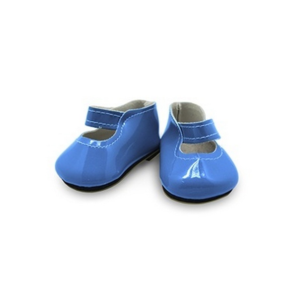 Обувь для куклы Magic 4 Toys Туфли лакированные, твердая подошва, 6,5*2,5 см, светло-синие про обувь