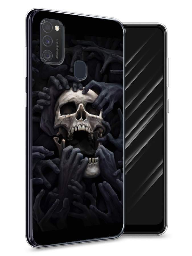 

Чехол Awog на Samsung Galaxy M21 "Череп 29", Разноцветный, 29750-9