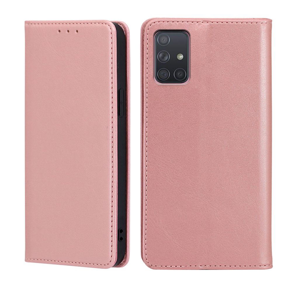

Чехол-книжка MyPads для Samsung Galaxy A71 4G (SM-A715F) / Самсунг А71 4G,Телячья кожа,..., Розовый
