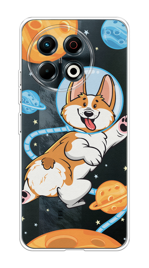 

Чехол на Tecno Spark 30 Pro Корги-космонавт, Голубой;бежевый;белый, 309850-1