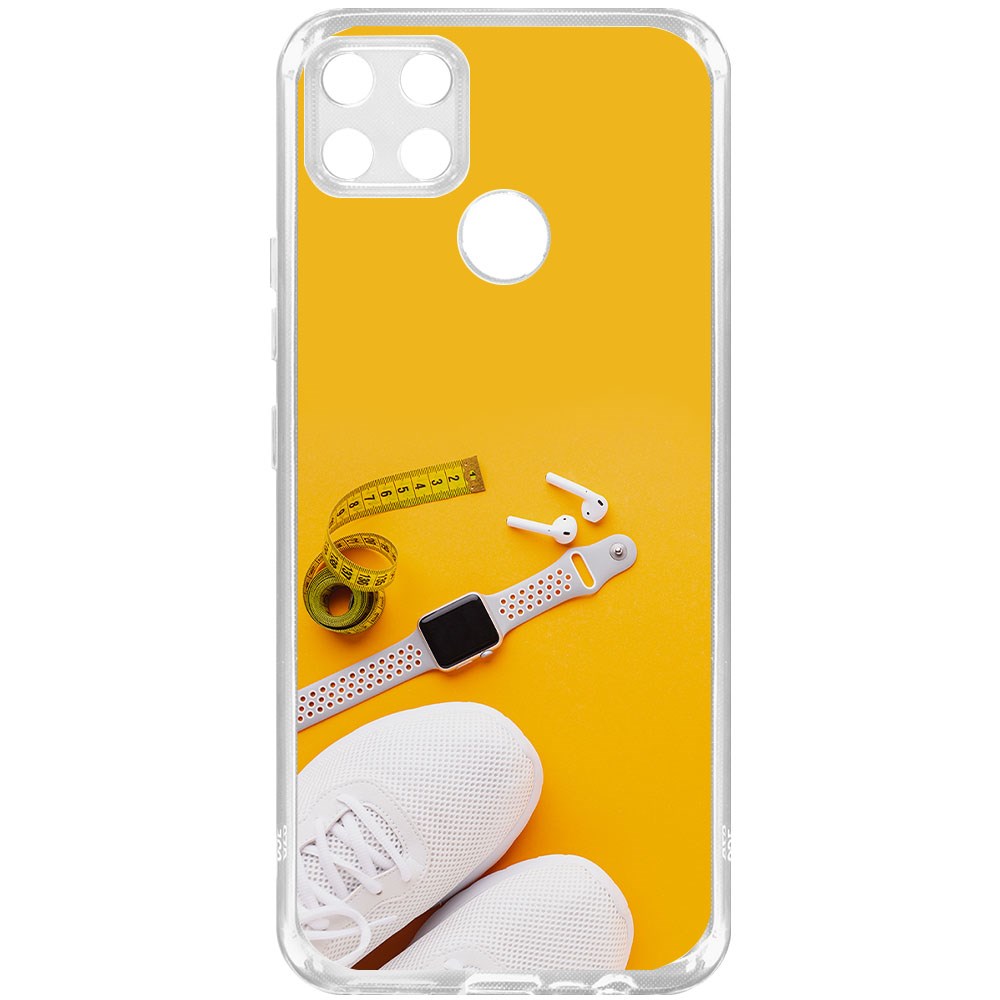 фото Чехол-накладка krutoff clear case кроссовки женские фитнес для realme c25s