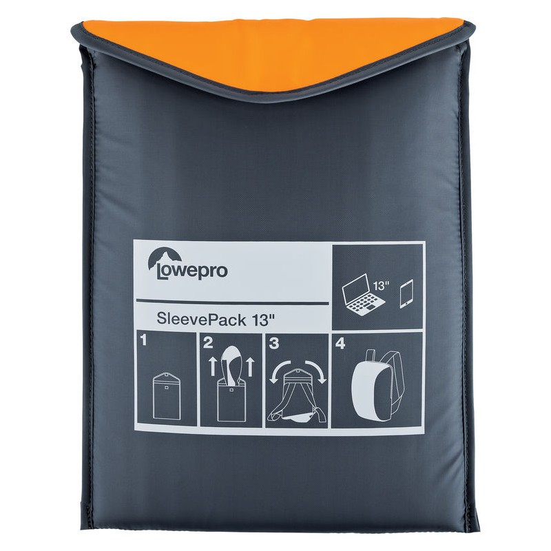 фото Чехол для ноутбука унисекс lowepro sleevepack 13 13" orange-grey