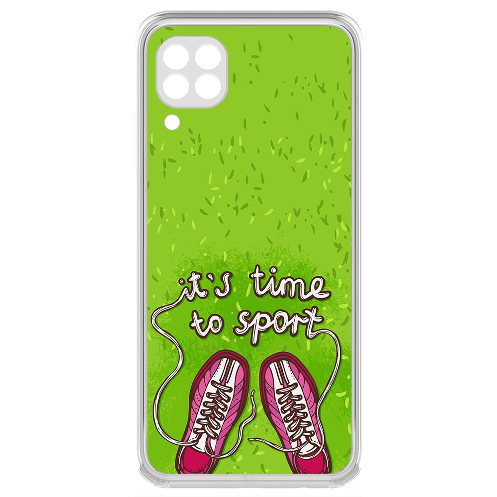 

Чехол-накладка Krutoff Clear Case Кроссовки женские Время спорта для Huawei P40 Lite