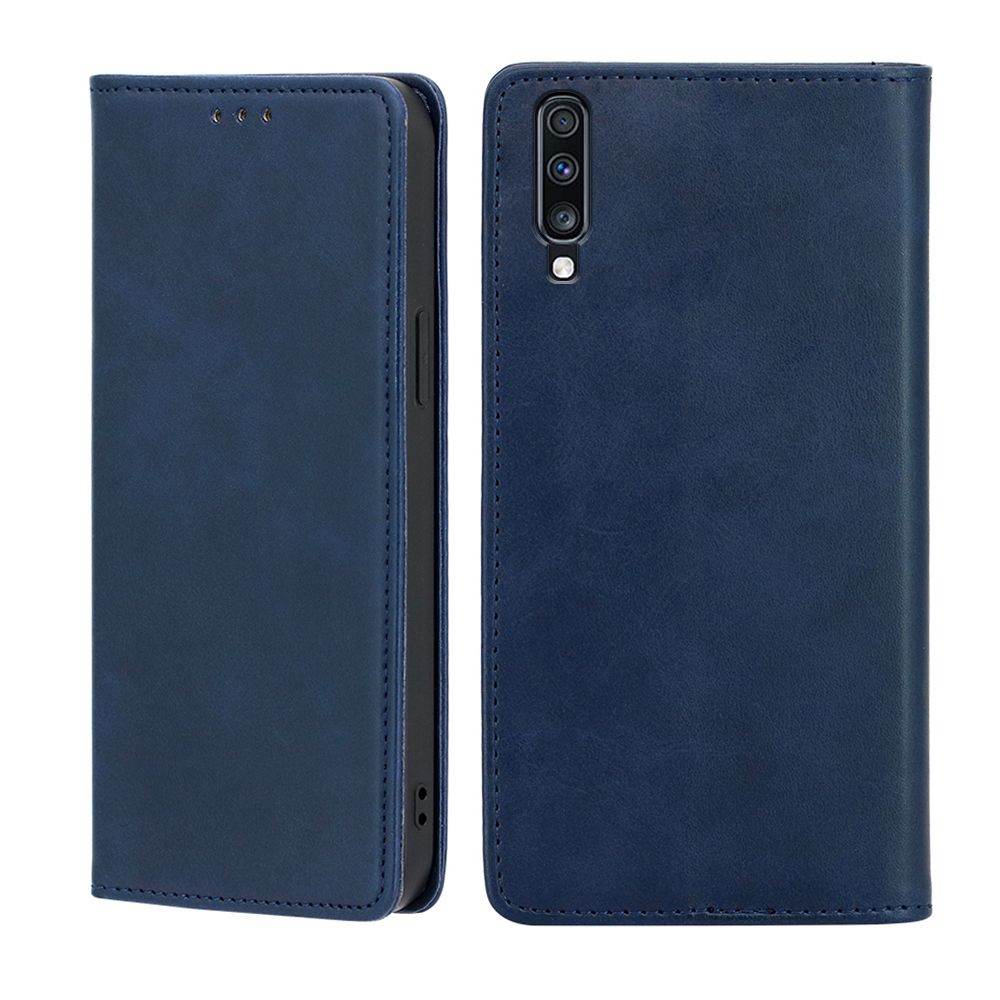 

Чехол-книжка MyPads для Samsung Galaxy A70 (SM-A705F) / Самсунг А70,Телячья кожа,закрыв..., Синий