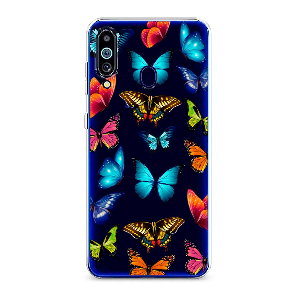 фото Силиконовый чехол "разные бабочки" на samsung galaxy m40 awog