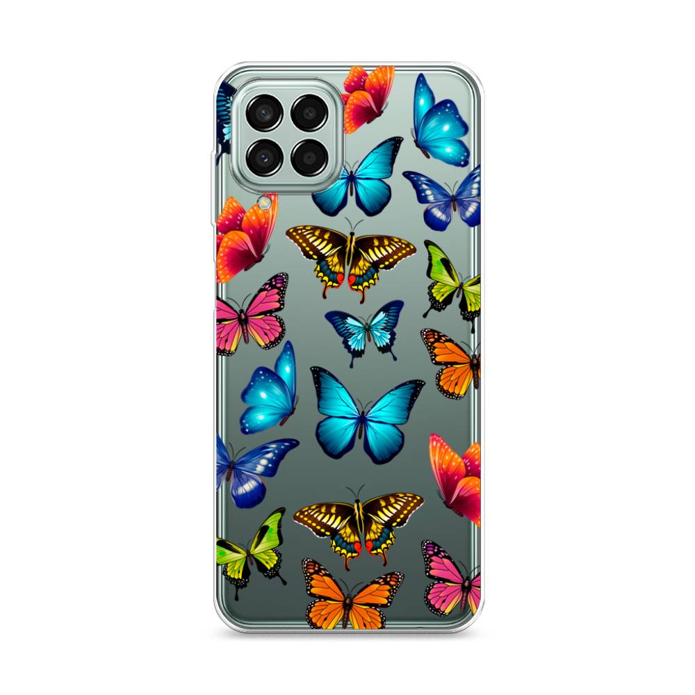 фото Силиконовый чехол "разные бабочки" на samsung galaxy m33 awog